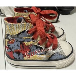 Converse All Star Shoes Superman Chuck Taylor High Tops Infant Size 3